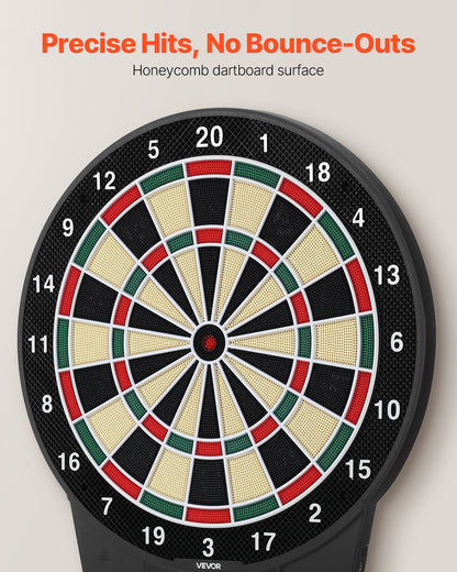 VEVOR Electronic Dart Board, 15.5" Target Dartboard with 43 Games & 320+ Variations for Up to 8 Players, 6 Dart Shafts with Flights & 50 Soft Tips, Color LCD Scoring Screen for Home Party Game Room - DZFBB155INCHSNG86001V9 - view 4