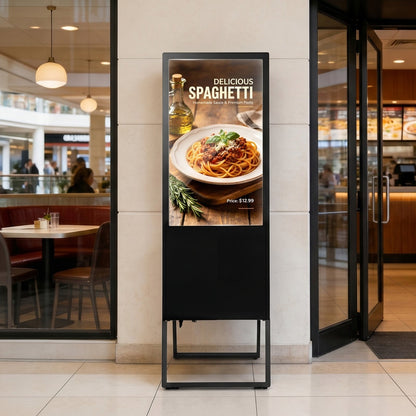 VEVOR 32 in Indoor Digital Signage Floor Standing Advertising Display Kiosk, WiFi HDMI/USB Input Android OS, 178° Wide View, LCD Touchscreen Interactive Monitor, Commercial Totem Vertical Poster - DZGGT2025GSKDJ8XG001V1 - view 9