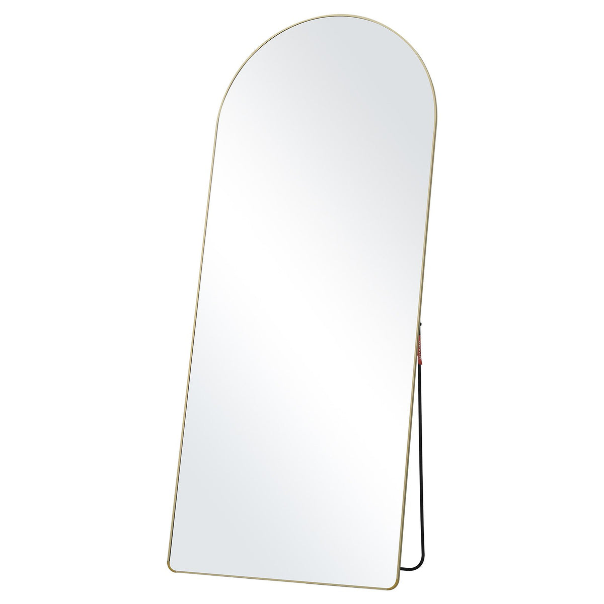 VEVOR Arched Full Length Mirror, 71'' x 30'', Large Free Standing Leaning Hanging Wall Mounted Floor Mirror with Stand Aluminum Alloy Frame, Full Body Dressing Mirror for Living Room Bedroom, Black - DZJGXLDJ71YCEYKBYV0 - view 1