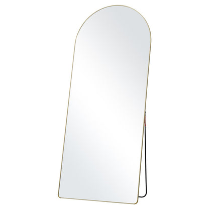 VEVOR Arched Full Length Mirror, 71'' x 30'', Large Free Standing Leaning Hanging Wall Mounted Floor Mirror with Stand Aluminum Alloy Frame, Full Body Dressing Mirror for Living Room Bedroom, Black - DZJGXLDJ71YCEYKBYV0 - view 1