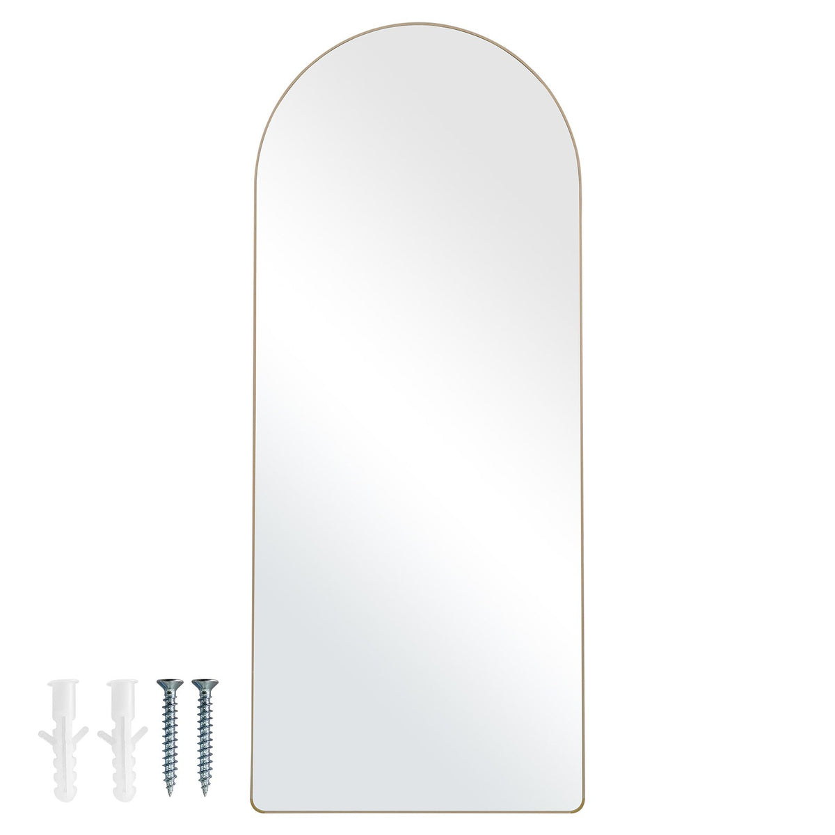 VEVOR Arched Full Length Mirror, 71'' x 30'', Large Free Standing Leaning Hanging Wall Mounted Floor Mirror with Stand Aluminum Alloy Frame, Full Body Dressing Mirror for Living Room Bedroom, Black - DZJGXLDJ71YCEYKBYV0 - view 10