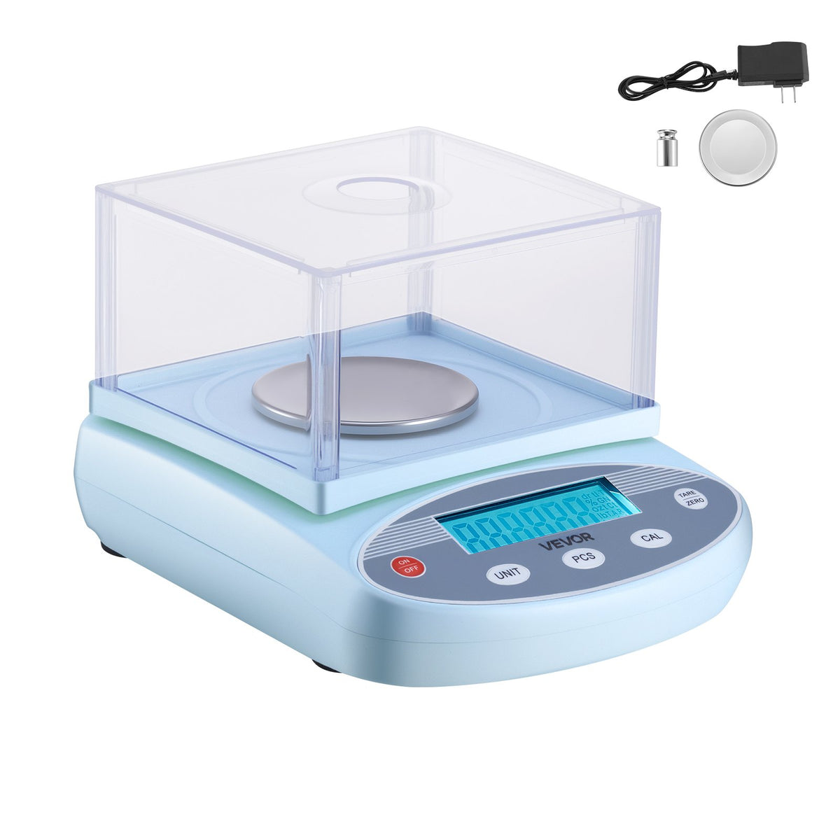 VEVOR Analytical Balance, 200 g x 0.001 g, High Precision Accuracy Lab Scale, 13 Units Electronic Digital Analytical Balance with Glass Draft Shield and Weighing Pan, for Laboratory Jewelry Pharmacy - DZJMFXTP0001W91KV001V1 - view 1