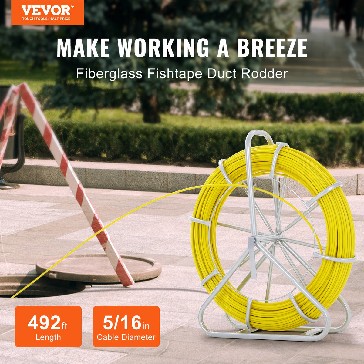 VEVOR Fish Tape - Select Your Configuration - DZJYD516492FT7WCTV0 - view 2