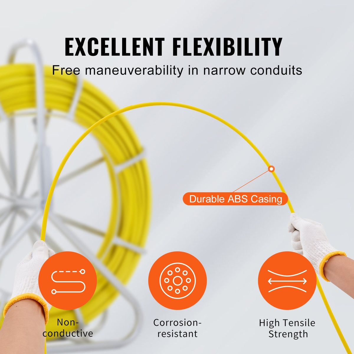 VEVOR Fish Tape - Select Your Configuration - DZJYDB14425FT0HH2V0 - view 3