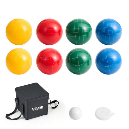 VEVOR Bocce Ball Set, 100 mm, with 8 Resin Balls, Pallino, Carrying Bag and Measuring Rope, Red/Green/Blue/Yellow 4 Colors, for 2 to 8 Players, Bocce Ball Game Set for Beach, Lawn, Family Backyard - DZQTZSZ100MMJ3KMA001V0 - view 10