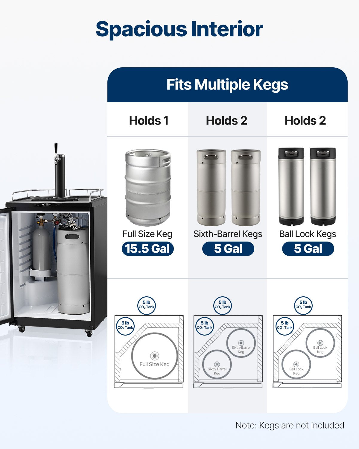 VEVOR Vertical Kegerator Key Dispenser