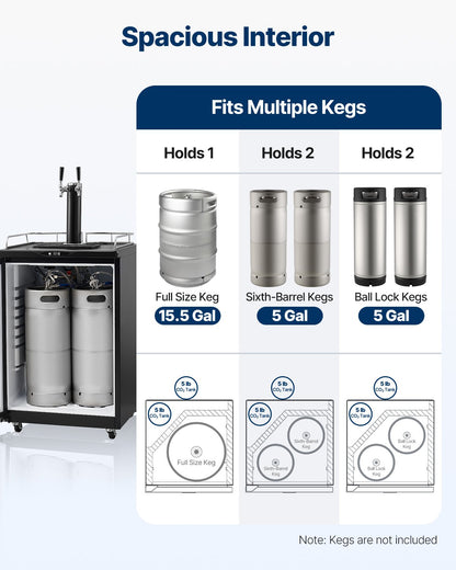VEVOR Vertical Kegerator Key Dispenser