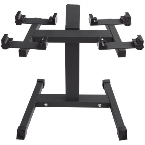 VEVOR Adjustable Dumbbell Stand, Home Fitness Rack and Stand with Media Rack, Safe and Convenient Dumbbell Weight Holder, Compact Dumbbell Storage Rack Perfect for Home Gym - DZXYLJTGIPAD0ACDHV0 - view 1