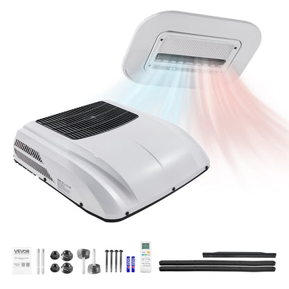 VEVOR Truck Air Conditioner, 12V 10000 BTU RV Rooftop AC Unit, 350 m³/h Airflow, Cooling & Heating 2 in 1 Function Cab Air Conditioner, Quiet A/C Unit for Semi Truck Trailer Motorhome Tractor Caravan - DZYTS12VLN10P459E001V9 - view 1