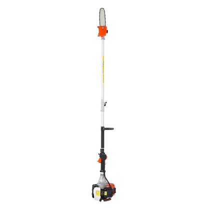 VEVOR Gas Pole Saw, 33CC 2 Stroke Gas Powered Pole Saws with 8 in Cutting Bar, Cordless Tree Trimmer with 30 fl.oz Fuel Tank, 6.7 to 11.6 ft Extendable, Powerful Chainsaw for Tree Trimming Pruning - ECCYJ33CC12FAUM4G002V0 - view 10