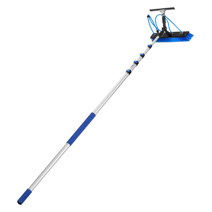 VEVOR Solar Panel Cleaning Kit, 26 ft, Water Fed Pole Kit with Cleaning Brush, Squeegee, Soap Dispenser, Extendable Aluminum Telescopic Pole, 180° Rotatable Brush Head, for Roof Mounted Solar Panels - EHYTYNDCBQJTPYVNG001V0 - view 10