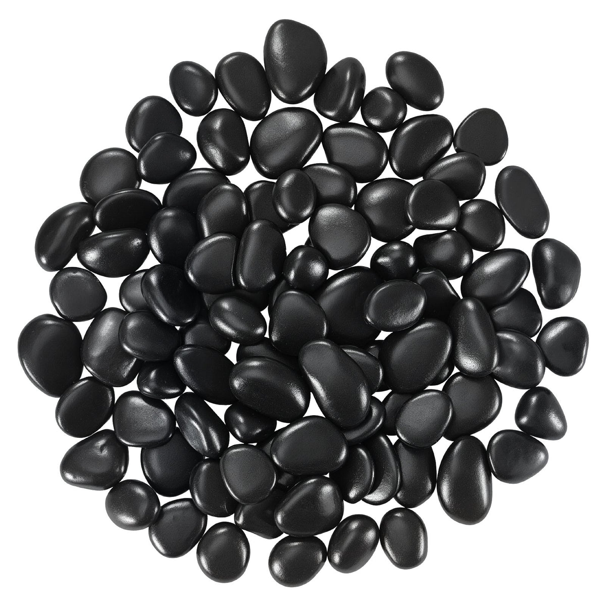 VEVOR Black River Rocks, 1-2 inch 15 lbs, Smooth & Polished Natural Pebble Stones, Decorative Garden Landscaping Stones, Paving Plant Rocks for Fish Tank, Flower Pots, Water Fountains, Pathways, Backyard - ELSHELS12INCUKJ9F001V0 - view 10