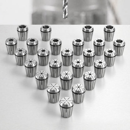 VEVOR ER32 Collet Set 1/16"-13/16" 25 Piece ER32 Spring Collet Chuck Set, for Milling Machines & Drill Presses, 0.0008" TIR High Concentricity, Precision Lathe Chuck Tool with Storage Box, Alloy Steel - ERJTTZER32256ZPP0001V0 - view 9