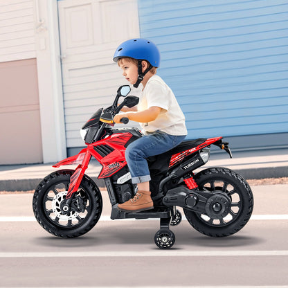 VEVOR Kids Ride On Motorcycle, 12V Battery Powered Electric Motorcycle with Speed Up to 3mph, Detachable Training Wheels, Headlight, LED Light, Music, Bluetooth, Gift for Children Boys Girls Aged 3-4 - ETCQMTCLLMTC7SZV6V1 - view 9