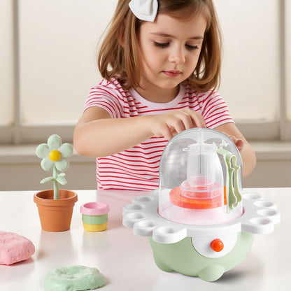 VEVOR Mini Pottery Wheel, 2 in and 3 in Turntables, Adjustable Speed, Electric Clay Wheel for Kids and Beginners, Complete Pottery Set with Clay Sculpting Tools, Gift for Boys and Girls, Green - ETLPJZJXLSWJ6R7S6001V1 - view 9