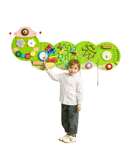 VEVOR Activity Wall Busy Board Panels, 12 Activities, Montessori Sensory Wall Panels Toy for Kids Ages 3-12, Interactive Learning Activity Center, Great for Toddler, Playroom, Nursery, Classroom - ETMLGBMZKZHSJX9H1001V0 - view 1