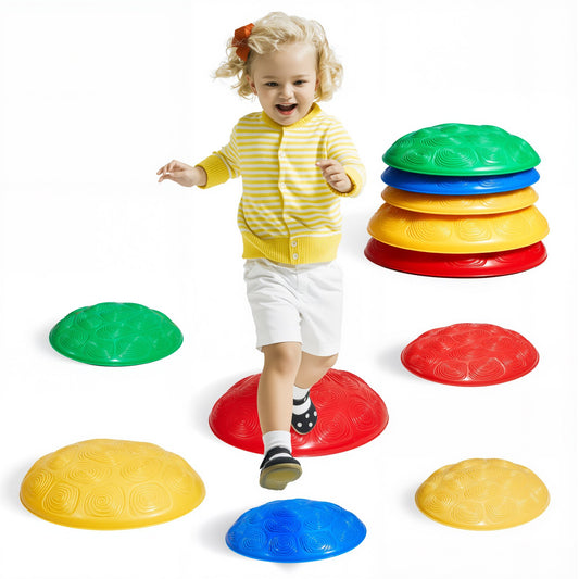 VEVOR Turtle Balance Stepping Stones, 6 PCS, Up to 220 lbs Kids Turtle Jumping Stones Steps Stones, Toddler Obstacle Course Coordination Game Toys Indoor or Outdoor Play for Children Aged 3 4 5 6 7 8+ - ETPHDJSFSKHGQVJZZV0 - view 1