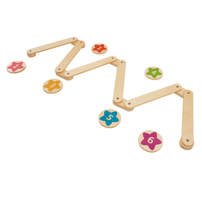 VEVOR Balance Beam Stepping Stones, 6 PCS Wooden Toddler Balance Boards, Montessori Toy for Kids 2-6, Build Coordination and Gross Motor Skills, Gymnastics Course Indoor & Outdoor for Girls Boys Gift - ETPHMMZGM6B6L7L2DV0 - view 10