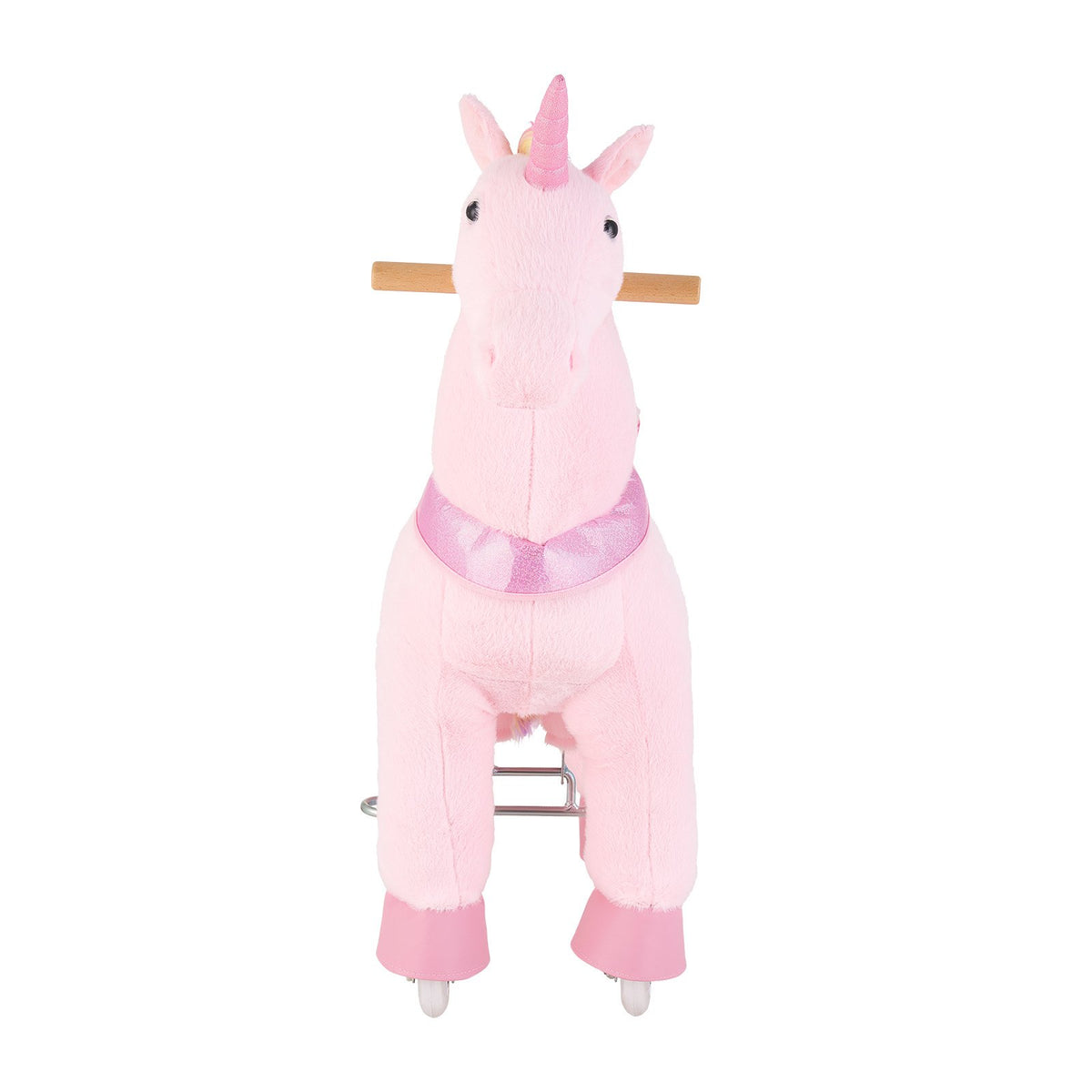 VEVOR Ride On Horse, Riding Pink Unicorn Toys for Kids, No Battery Required, Smooth Wheels with Anti-Roll Stop Ring, Upgraded Raised Seat, Handles, Pedals, 110 lbs Max Load Capacity for Ages 3-8 - ETQCMGMKWTLBG460Z001V9 - view 10