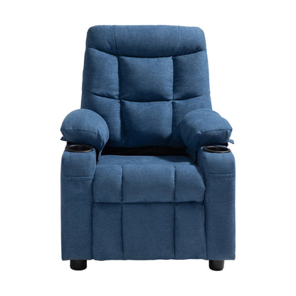 VEVOR Kids Recliner Chair, Toddler Lounger with Cup Holders & Pockets, 107° to 126° Adjustable Back, Breathable Polyester Upholstery Reclining Sofa with Foot-rest, for Boys and Girls, Children (Blue) - ETTY282634IN886FS001V0 - view 10