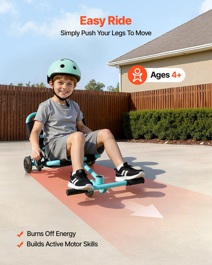 VEVOR Ride on Scooter 150 lbs Swing Side-to-Side for Amazing Riding Green, for Ages 4+, Powered by Zig-Zag Motion, Ride on Toy with 3 Adjustable Length, Hand Brake, for Hard Surface Indoor & Outdoor - ETYBCJYKGNSCZFPF2001V0 - view 3