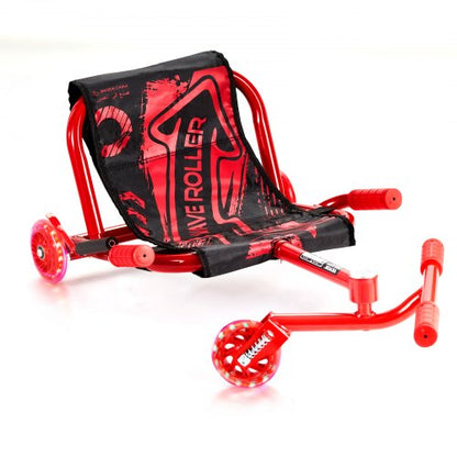 VEVOR Ride on Scooter, Load Capacity of 132 lbs, Swing Side-to-Side for Amazing Ride Powered by Zig-Zag Motion, Ride on Drifting Toy for Ages 4+, Rides on Any Hard Surface for Indoor & Outdoor, Red - ETYBCJYKHS00IWYAFV0 - view 2