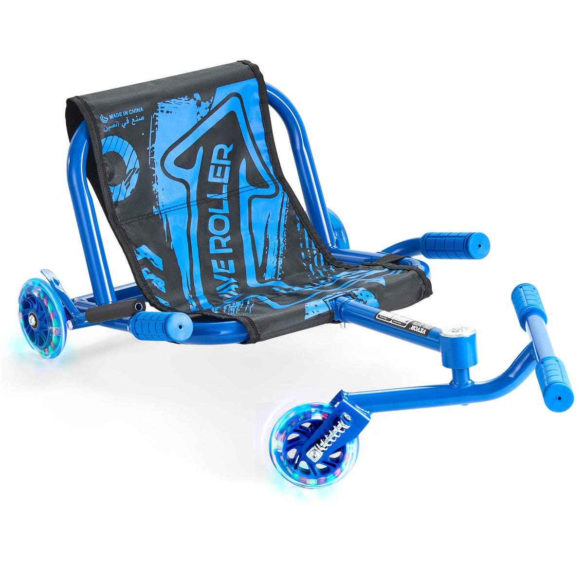 VEVOR Ride on Scooter, Load Capacity of 198 lbs, Swing Side-to-Side for Amazing Ride Powered by Zig-Zag Motion, Ride on Drifting Toy for Ages 10+, Rides on Any Hard Surface for Indoor & Outdoor, Blue - ETYBCJYKLSDHWZRLPV0 - view 1