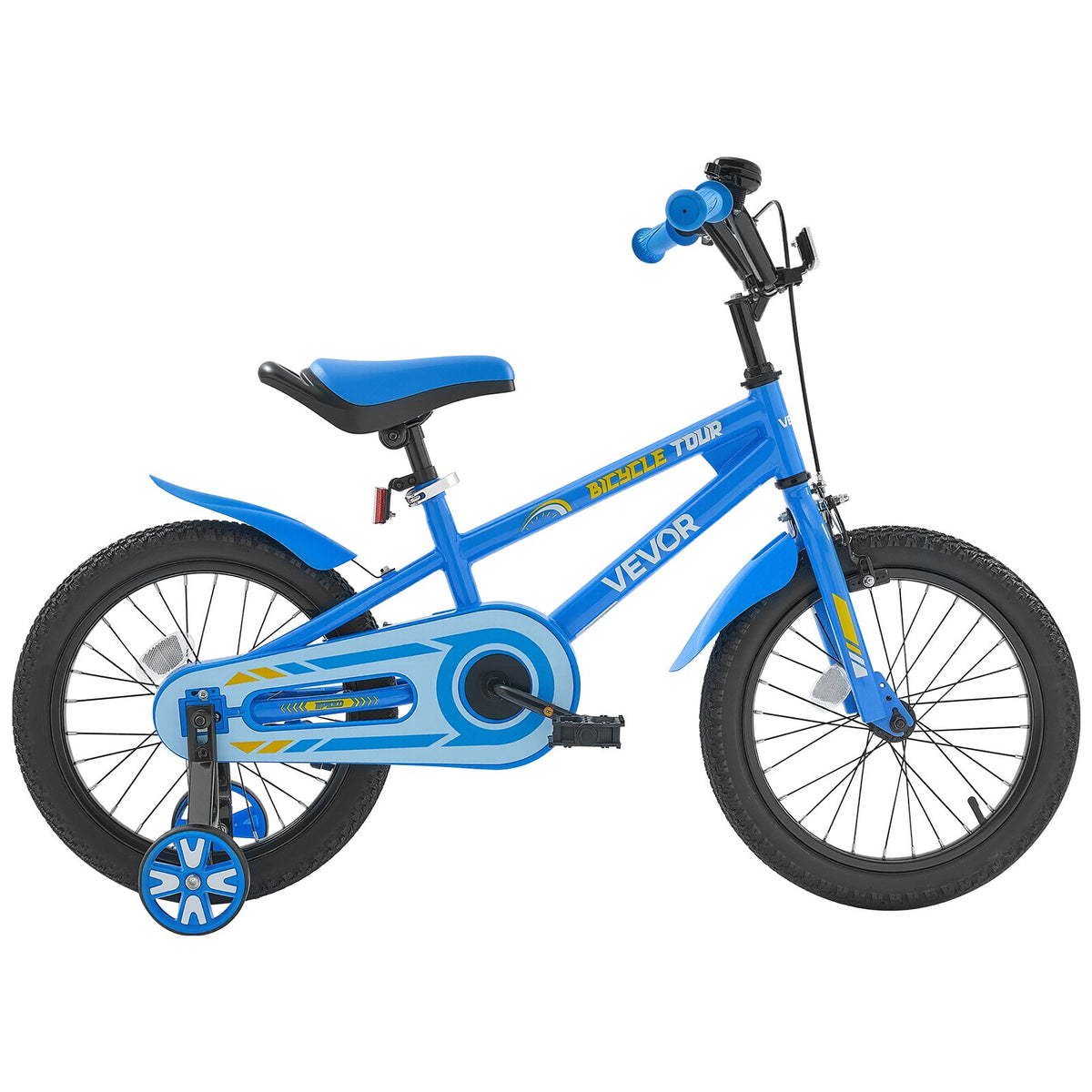 VEVOR Kids Bike, 16 Inches BMX Style Children Bicycle, Rider Height 3.28 ft - 4.27 ft, Training Wheels Included, Sturdy and Easy to Assemble, Toddler Bike for Boys & Girls Learning to Ride, Blue - ETZXC16INCHBNQ0JPV0 - view 10
