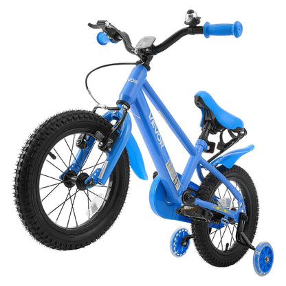 VEVOR Kids Bike, 14 Inch Children Bicycle, Training Wheels BMX Style Blue, for Boys Girls Ages 3-5, Adjustable Seat & Handlebar, Front Brake & Rear Coaster Brake, Cup Holder, High-Carbon Steel Frame - ETZXCSBCC14IQTSNS001V0 - view 10