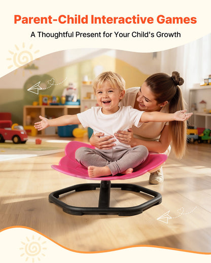 VEVOR Kids Swivel Chair, 220 lbs Capacity, Elephant Shape Sensory Spinning Chair, Autistic Kids Sensory Toy Seat with Non-Slip Metal Base, Toddler Sit & Spin Seat for Coordination Balance Focus, Red - ETZYHSDXKJS61YH11001V0 - view 7