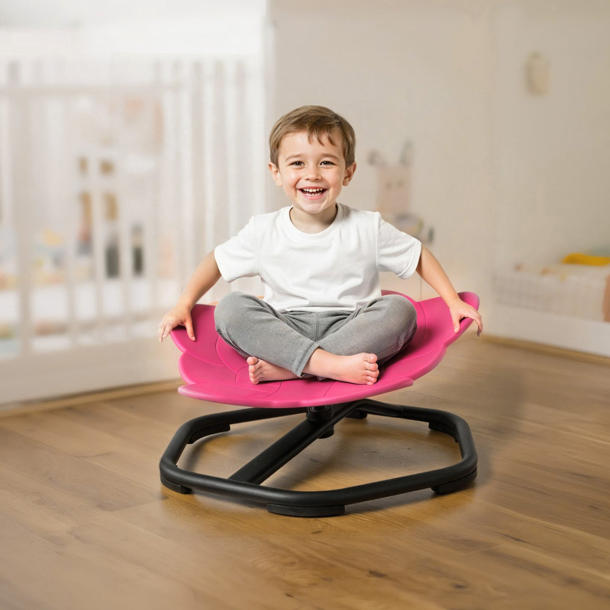 VEVOR Kids Swivel Chair, 220 lbs Capacity, Elephant Shape Sensory Spinning Chair, Autistic Kids Sensory Toy Seat with Non-Slip Metal Base, Toddler Sit & Spin Seat for Coordination Balance Focus, Red - ETZYHSDXKJS61YH11001V0 - view 9