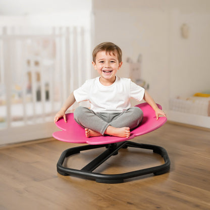 VEVOR Kids Swivel Chair, 220 lbs Capacity, Flower Shape Sensory Spinning Chair, Autistic Kids Sensory Toy Seat with Non-Slip Metal Base, Toddler Sit & Spin Seat for Coordination Balance Focus, Rose - ETZYHSHBKJS6LP3GY001V0 - view 9
