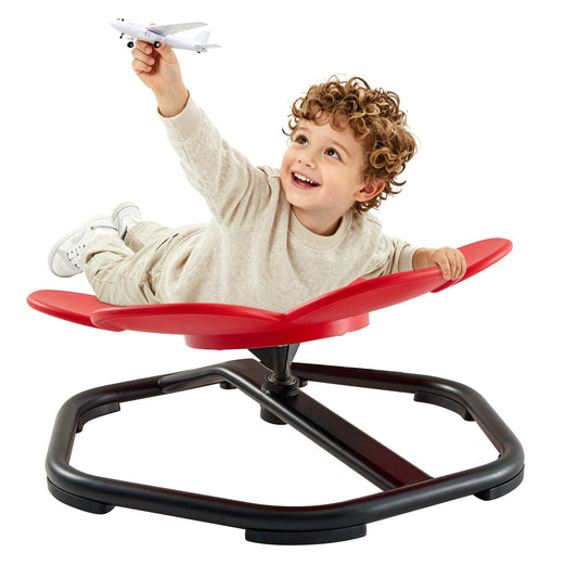 VEVOR Spinning Chair for Autistic Kids Ages 3-12 Autism Sensory Toy 220 LBS, Sensory Swivel Seat Products for Children ADHD, Training Body Coordination Balance, 20.7" L x 20.7" W, Flower Shape, Red - ETZYHSXHBKJSVA2M6001V0 - view 1