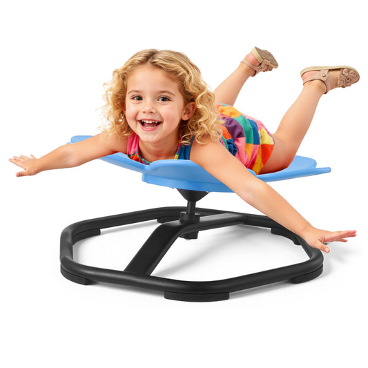 VEVOR Kids Swivel Chair, 220 lbs Capacity, Flower Shape Sensory Spinning Chair, Autistic Kids Sensory Toy Seat with Non-Slip Metal Base, Toddler Sit & Spin Seat for Coordination Balance Focus, Blue - ETZYLSHBKJS6HCGDE001V0 - view 1