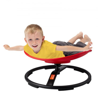 VEVOR Kids Swivel Chair, 220 LBS Capacity, Sensory Spinning Chair, Autistic Kids Sensory Toy Chair with Non-Slip Metal Base, Toddler Sit and Spin Chair for Coordination Balance Focus Training Red - ETZYYXHS100KRKG1WV0 - view 2