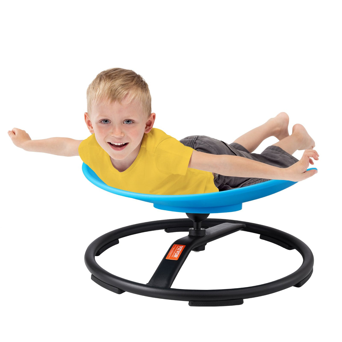 VEVOR Kids Swivel Chair, 220 LBS Capacity, Sensory Spinning Chair, Autistic Kids Sensory Toy Chair with Non-Slip Metal Base, Toddler Sit and Spin Chair for Coordination Balance Focus Training Blue - ETZYYXLS100K207B7V0 - view 1