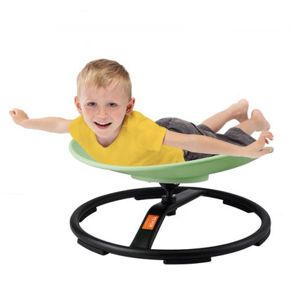 VEVOR Kids Swivel Chair, 220 LBS Capacity, Sensory Spinning Chair, Autistic Kids Sensory Toy Chair with Non-Slip Metal Base, Toddler Sit and Spin Chair for Coordination Balance Focus Training Green - ETZYYXLS100KEJYSRV0 - view 2