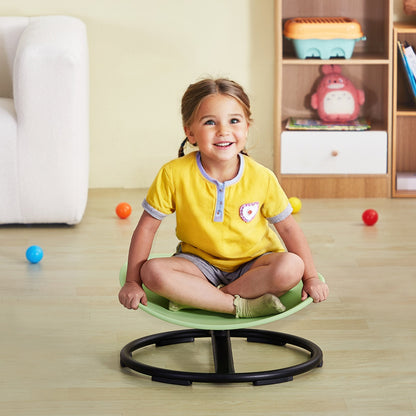 VEVOR Kids Swivel Chair, 220 LBS Capacity, Sensory Spinning Chair, Autistic Kids Sensory Toy Chair with Non-Slip Metal Base, Toddler Sit and Spin Chair for Coordination Balance Focus Training Green - ETZYYXLS100KEJYSRV0 - view 9