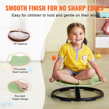VEVOR Elephant Kids Swivel Chair, 220 LBS Capacity, 360° Spinning Chair, Autistic Kids Sensory Toy Chair with Non-Slip Metal Base, Toddler Sit and Spin Chair for Coordination Balance Focus Green - ETZYYXLS100KTGOBNV0 - view 6