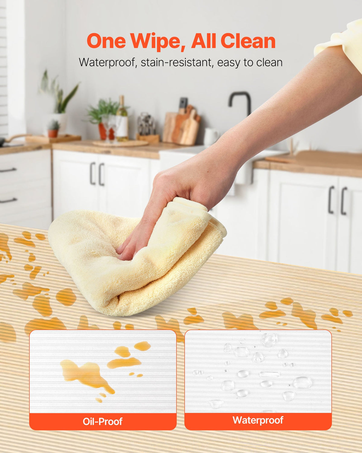 VEVOR Drawer and Shelf Liner for Kitchen Cabinet, Non-Adhesive Non-Slip Thick Refrigerator Liners, Waterproof Shelf Paper, Cupboard Bathroom Drawer Mats, EVA Fridge Lining for Shelves, Clear, 23 FT - EVACZGBHCTCD9B7KN001V0 - view 5