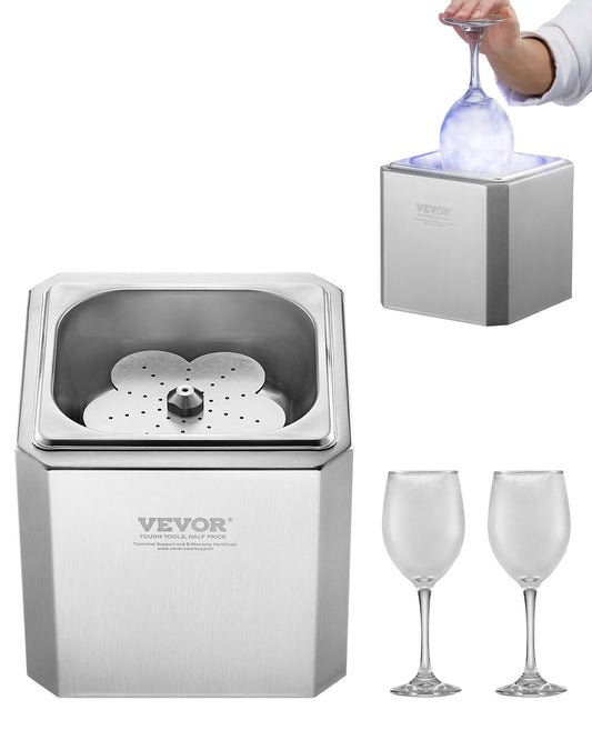 VEVOR Glass Froster Chiller, CO2 Beer Glass Froster, 8-10 Seconds/Cup with LED Light, Instant Glass Chiller for Wine, Cocktail, Champagne, Mixed Drinks, Juice, Ideal for Bar, Restaurant, Home Kitchen - EYHTBBJAYS00TVC1YV1 - view 1