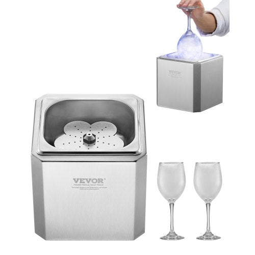 VEVOR Glass Froster Chiller, CO2 Beer Glass Froster, 8-10 Seconds/Cup with LED Light, Instant Glass Chiller for Wine, Cocktail, Champagne, Mixed Drinks, Juice, Ideal for Bar, Restaurant, Home Kitchen - EYHTBBJAYS00TVC1YV1 - view 2