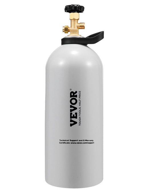 VEVOR CO2 Tank, 10 lbs New Aluminum Alloy Cylinder, CO2 Air Tank with Light Spray Coating, CGA320 Valve, Handle & Adjustable Pressure, DOT Approved Cylinder for Draft Beer Dispensing and Soda Maker - EYHTQGL10LBSDRW2PV0 - view 1