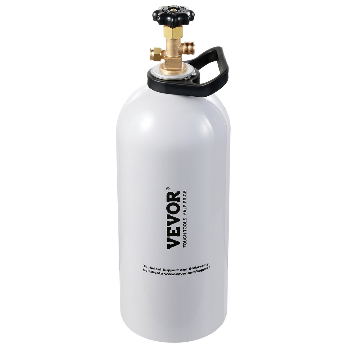 VEVOR CO2 Tank, 10 lbs New Aluminum Alloy Cylinder, CO2 Air Tank with Light Spray Coating, CGA320 Valve, Handle & Adjustable Pressure, DOT Approved Cylinder for Draft Beer Dispensing and Soda Maker - EYHTQGL10LBSDRW2PV0 - view 10