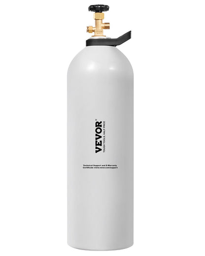 VEVOR CO2 Tank, 20 lbs New Aluminum Alloy Cylinder, CO2 Air Tank with Spray Coating, CGA320 Valve, Handle & Adjustable Pressure, DOT & TC Approved Cylinder for Draft Beer Dispensing and Soda Maker - EYHTQGL20LBSFW9E8V0 - view 1