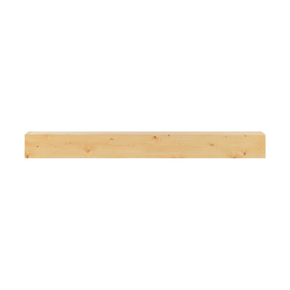 VEVOR Fireplace Mantel, 60" x 8" x 6", 50 lbs Weight Capacity, Natural Wood Mantel for Over Fireplace, Wall Mounted Floating Farmhouse Shelf, Handcrafted Wood Mantel for Wall Decor, Rustic Natural - FBJXBLJ60YCFFULGEV0 - view 10