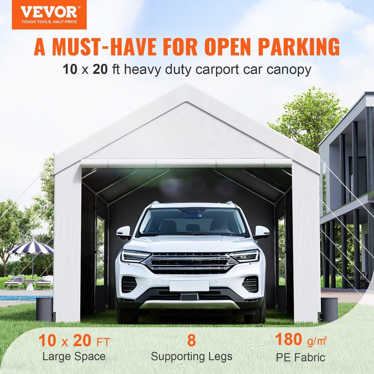 VEVOR Instant Garages - Select Your Configuration - FBSJS810X20FTGSF4V0 - view 2