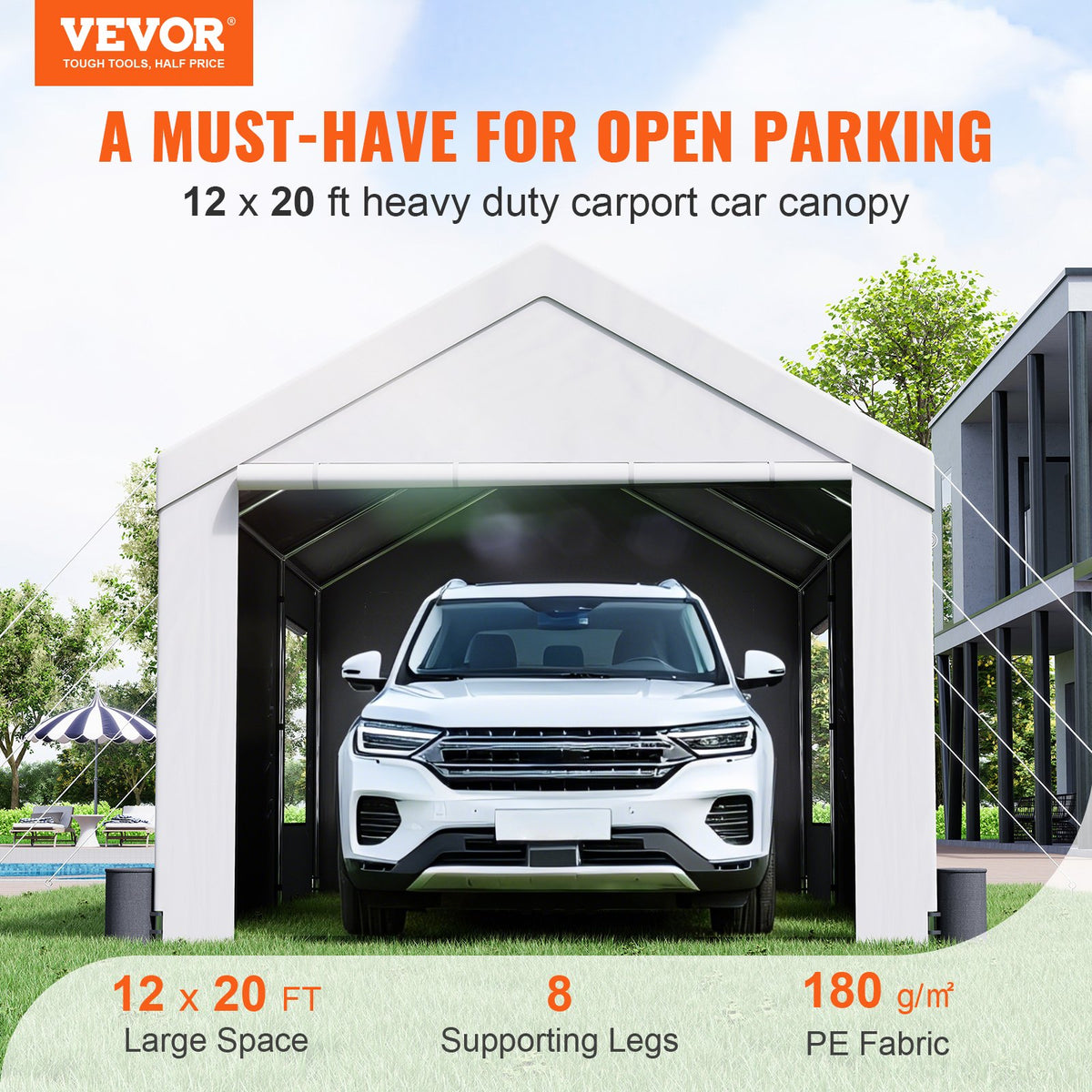 VEVOR Instant Garages - Select Your Configuration - FBSJS812X20FTRC3TV0 - view 2