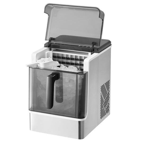 VEVOR Countertop Ice Maker, 32 Cubes Ready in 15 Mins, 46lbs in 24Hrs, Self-Cleaning Portable Ice Maker with Convenient Ice Transfer, Ice Machine with 3 Sizes Ice Cube for Home Kitchen Office Party - FBTMSZBJBXG5NRZC9V1 - view 1