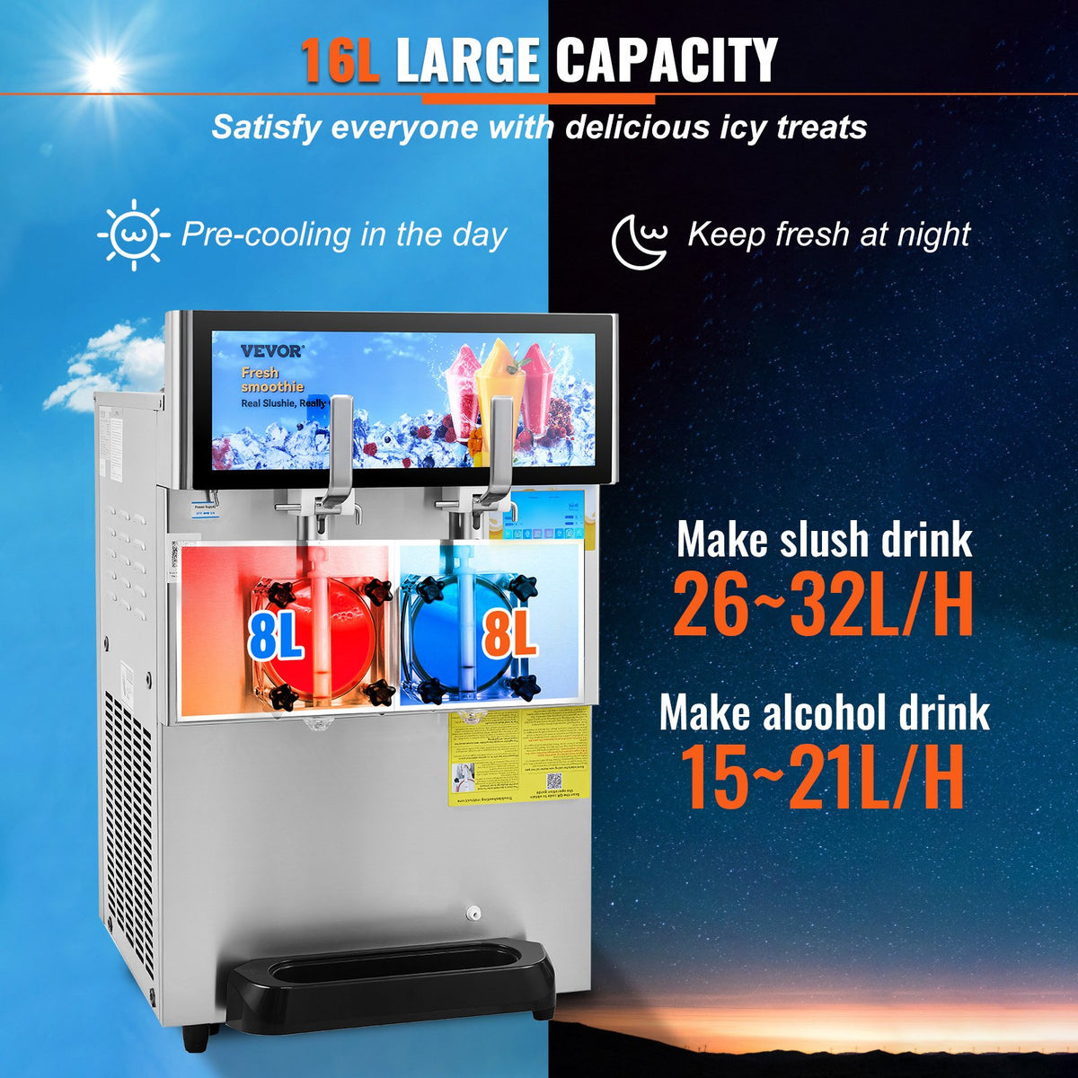 VEVOR Closed Slush Machine - Select Your Configuration - FBXXRJYSGMC8L5IG9V1 - view 3